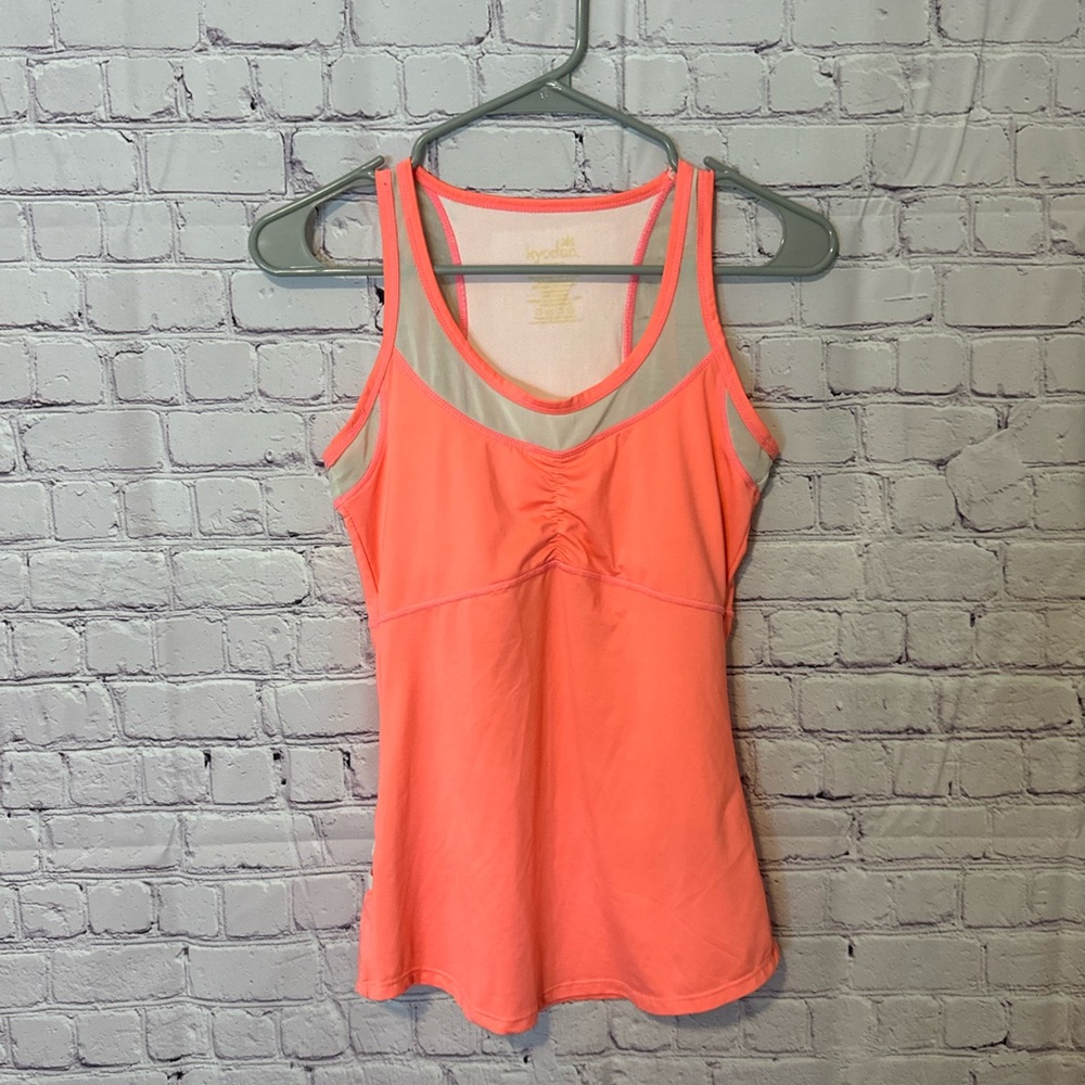 Kyodan Coral and Cream Tank Top